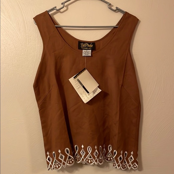 Brown Bob Mackie jacket and shirt set medium - Picture 5 of 7